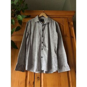 Barabas Men's Floral Button Down Long Sleeve Shirts SZ XXL